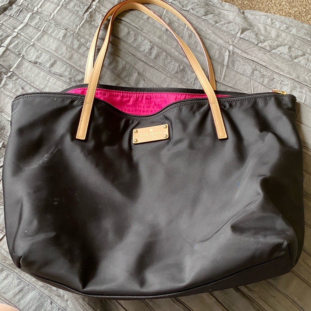 black kate spade tote bag